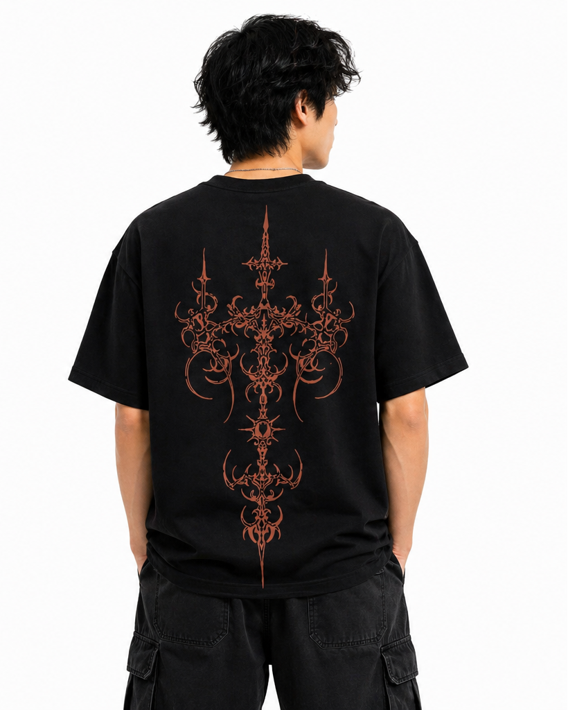 Obsidian Ritual Gothic Oversized Tee