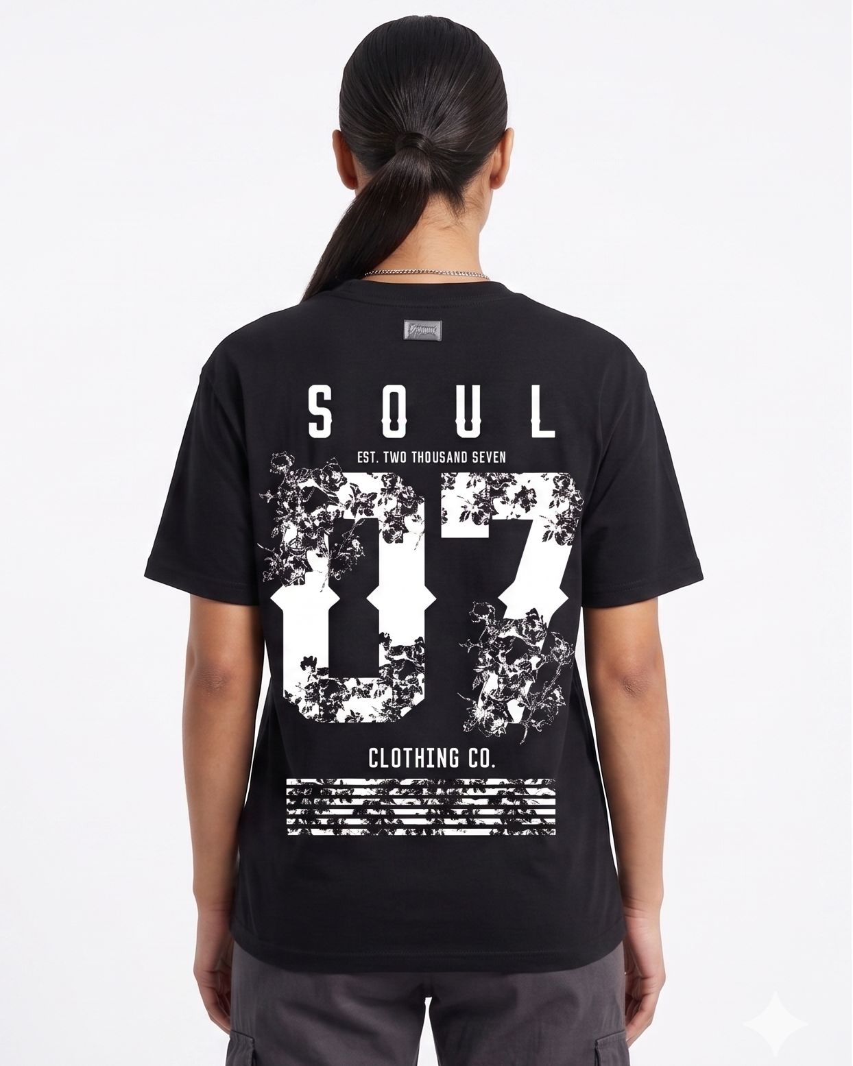 Black Gothic Oversized Graphic Tee