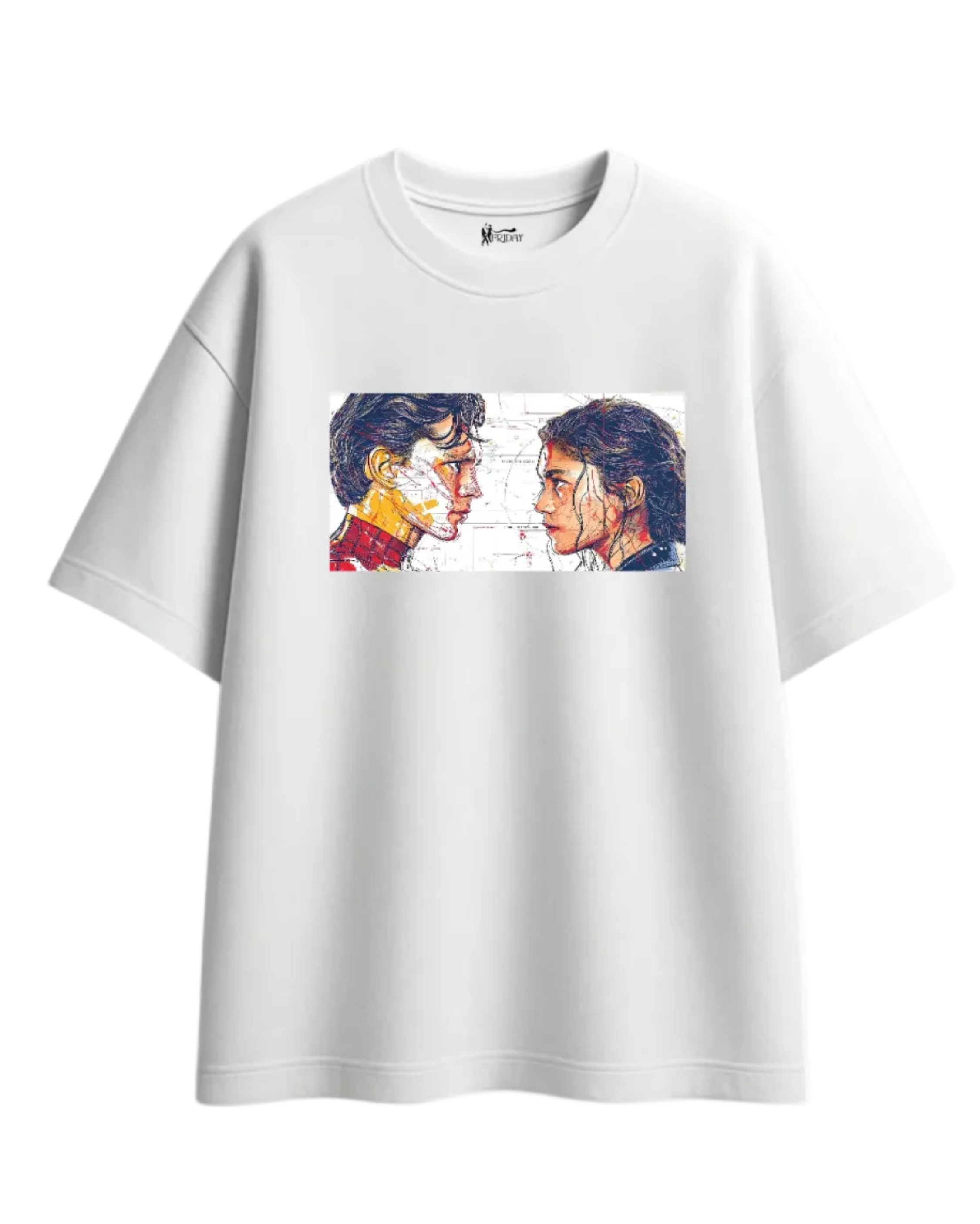 Spider Love Story Oversized Tee