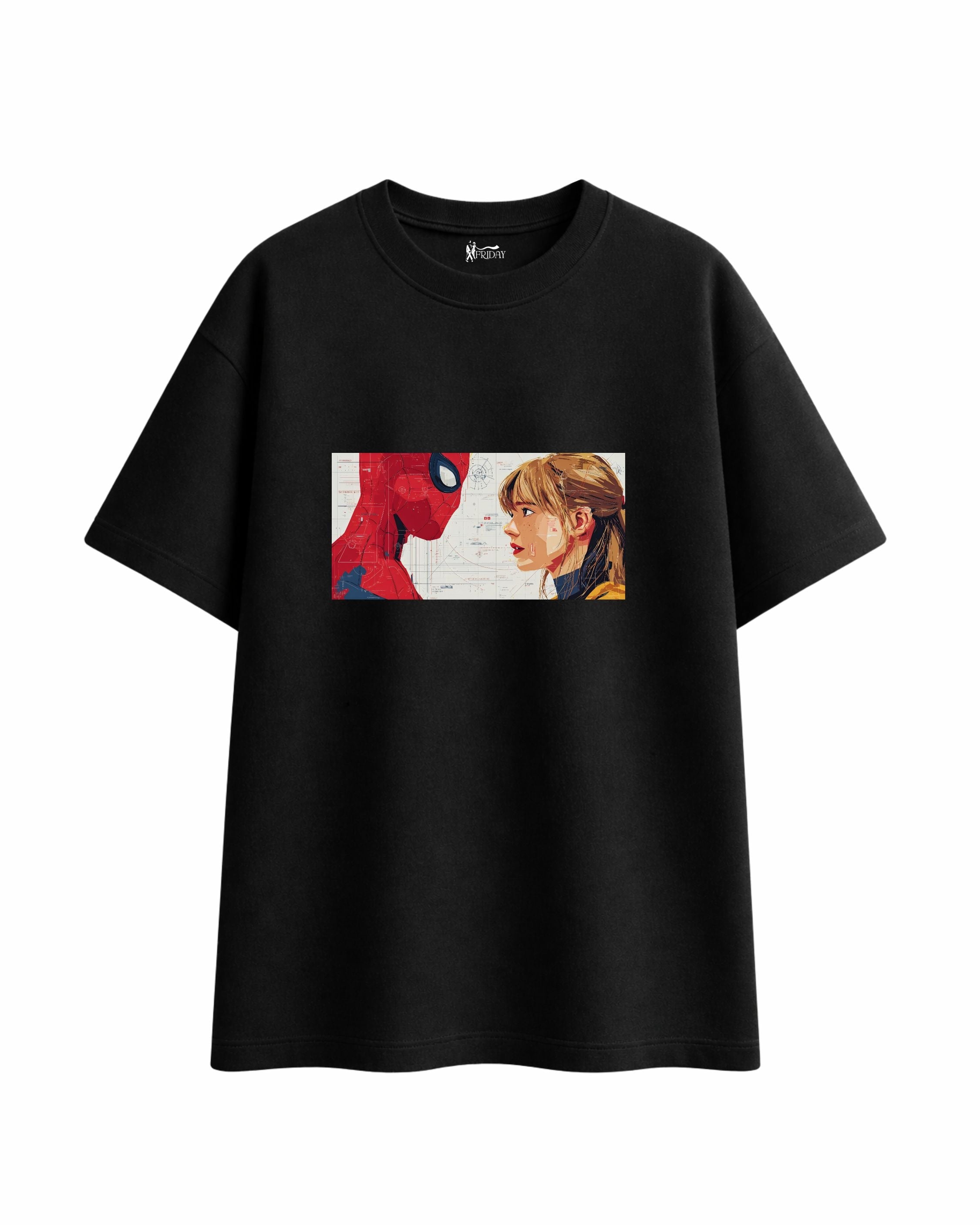 Spiderman Gwen Web Oversized Tee
