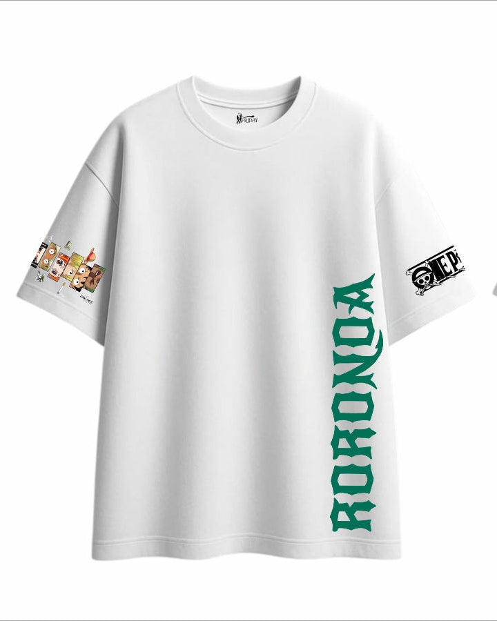 Zoro Dragon Flame Oversized Tee