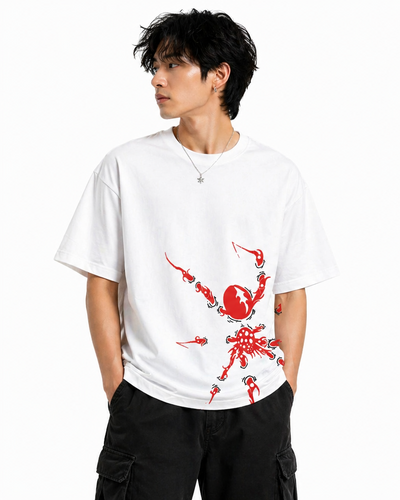 Venom Pulse Spider Graphic Oversized Tee