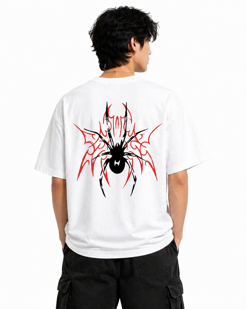 Venom Pulse Spider Graphic Oversized Tee