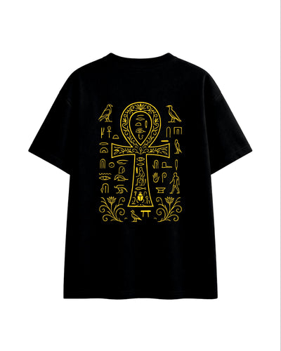 Ankh Legacy Egyptian Oversized Graphic Tee