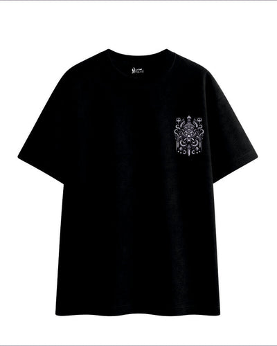 Raavan Legacy Black Oversized Graphic Tee