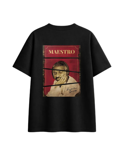 Black Maestro Raja Vintage Oversized Graphic Tee