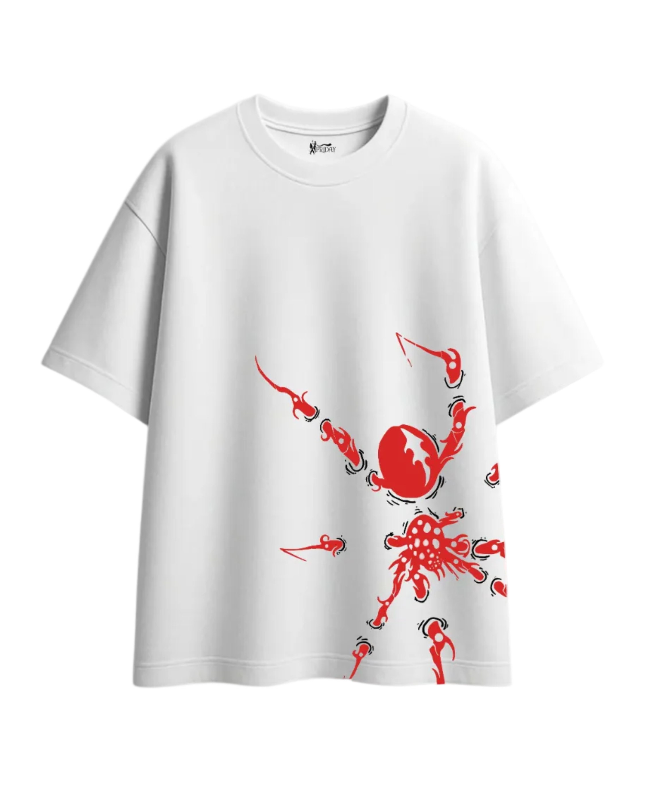 Venom Pulse Spider Graphic Oversized Tee