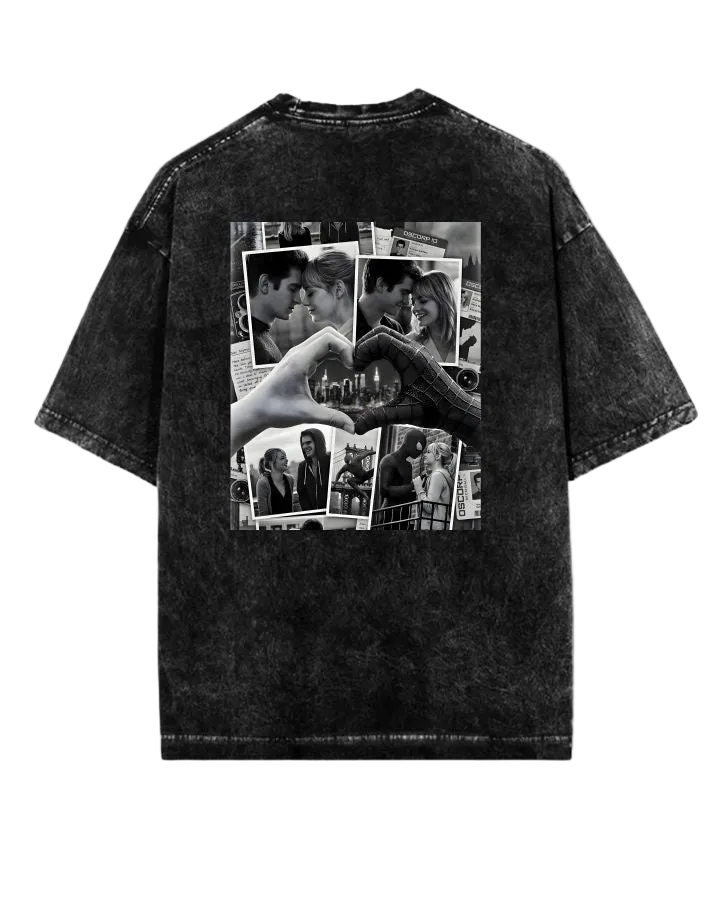 Spiderman Gwen Acid-Wash Tee