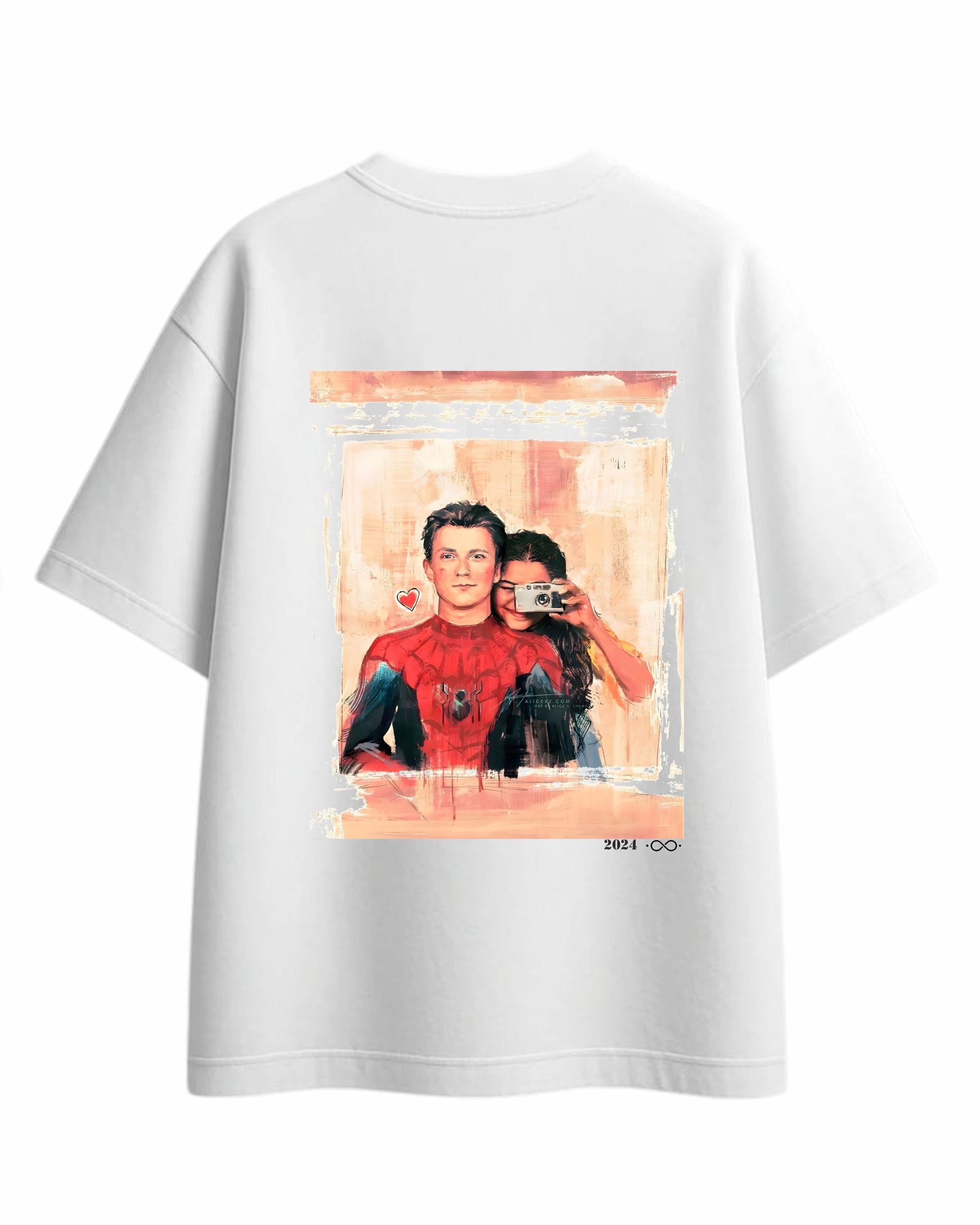 Spider Love Story Oversized Tee