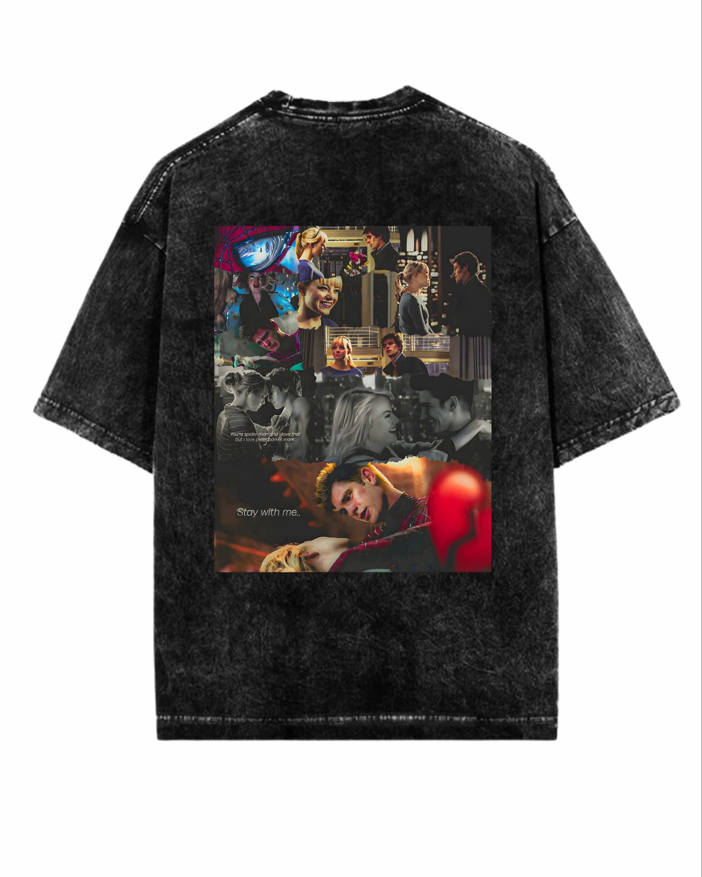 Golden Web Spiderman Gwen Vintage Oversized Tee