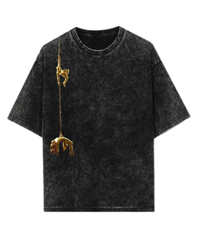 Golden Web Spiderman Gwen Vintage Oversized Tee