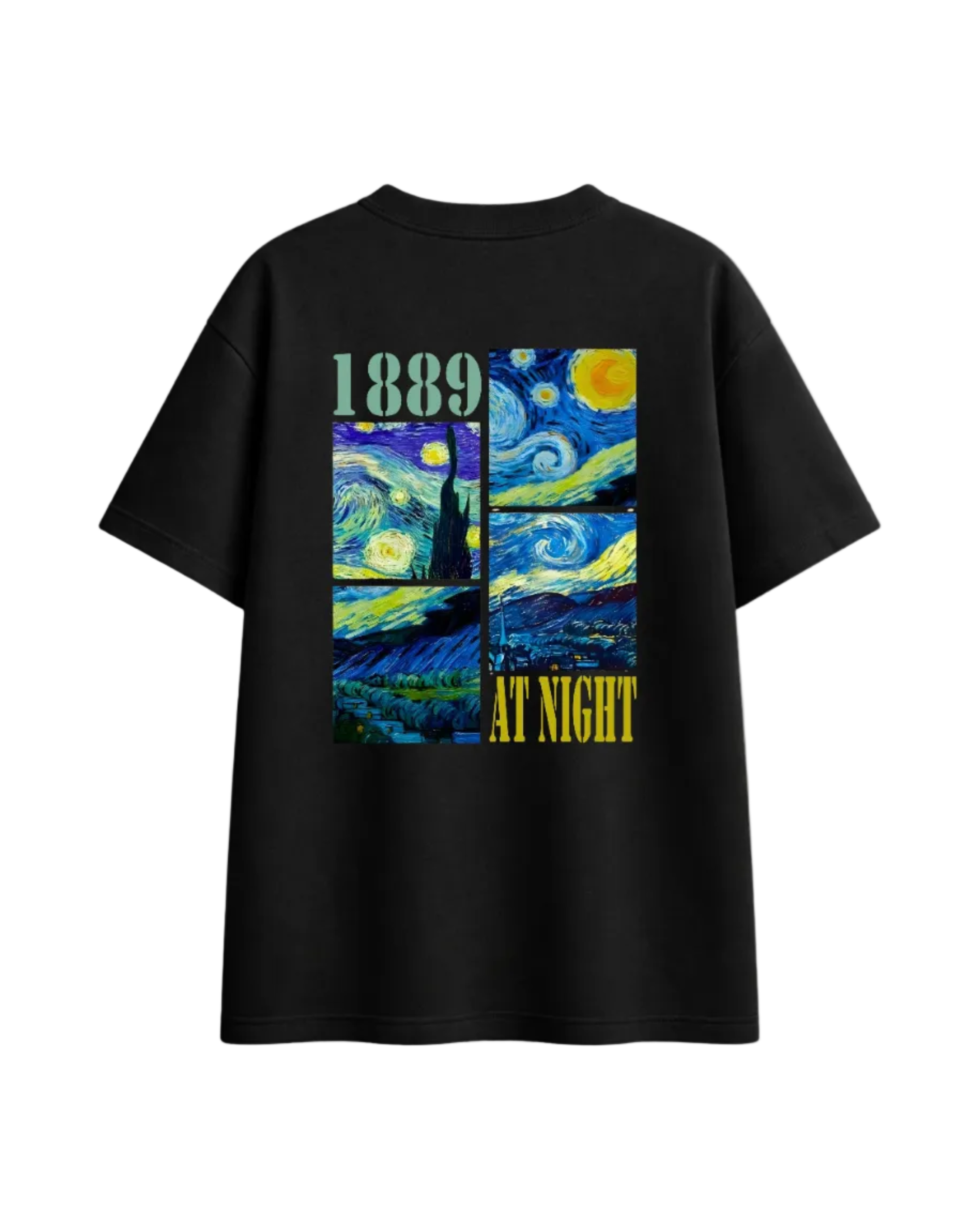 Van Gogh Starry Fusion Art Oversized Tee