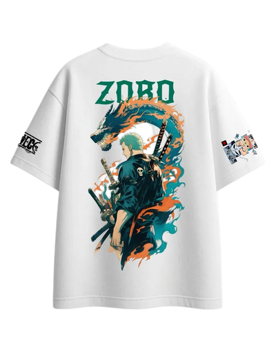 Zoro Dragon Flame Oversized Tee